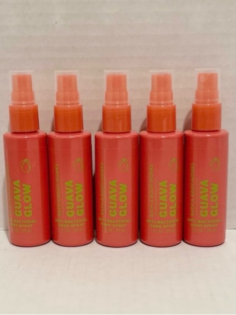 Bath & Body NEW (5) Guava Glow Hand Sanitizer Sprays